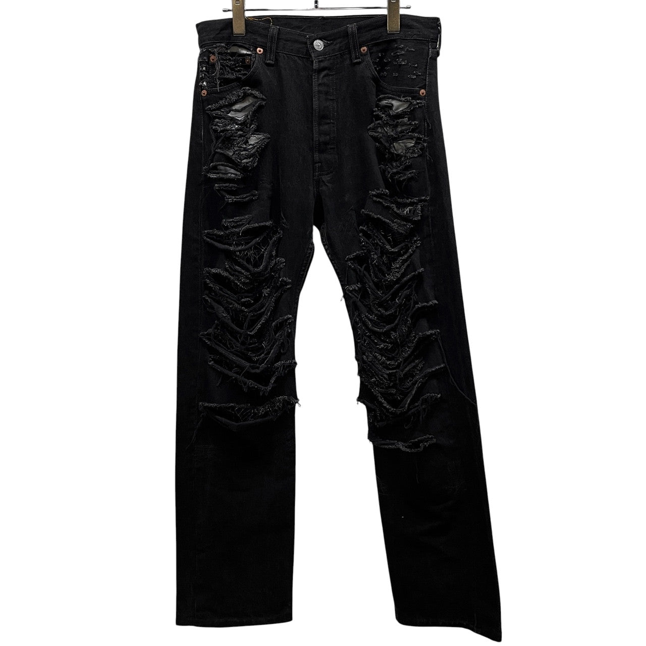 VINTI ANDREWS Levi's Remake Damaged Jeans Black Size 30
