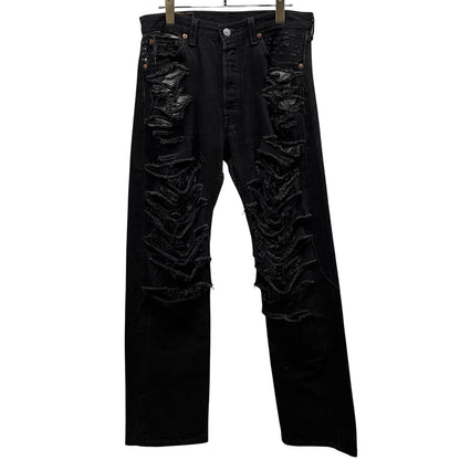 VINTI ANDREWS Levi's Remake Damaged Jeans Black Size 30