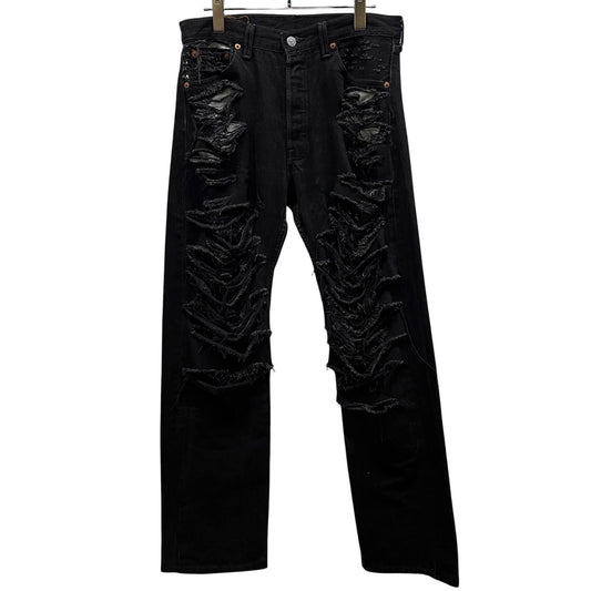 VINTI ANDREWS Levi's Remake Damaged Jeans Black Size 30