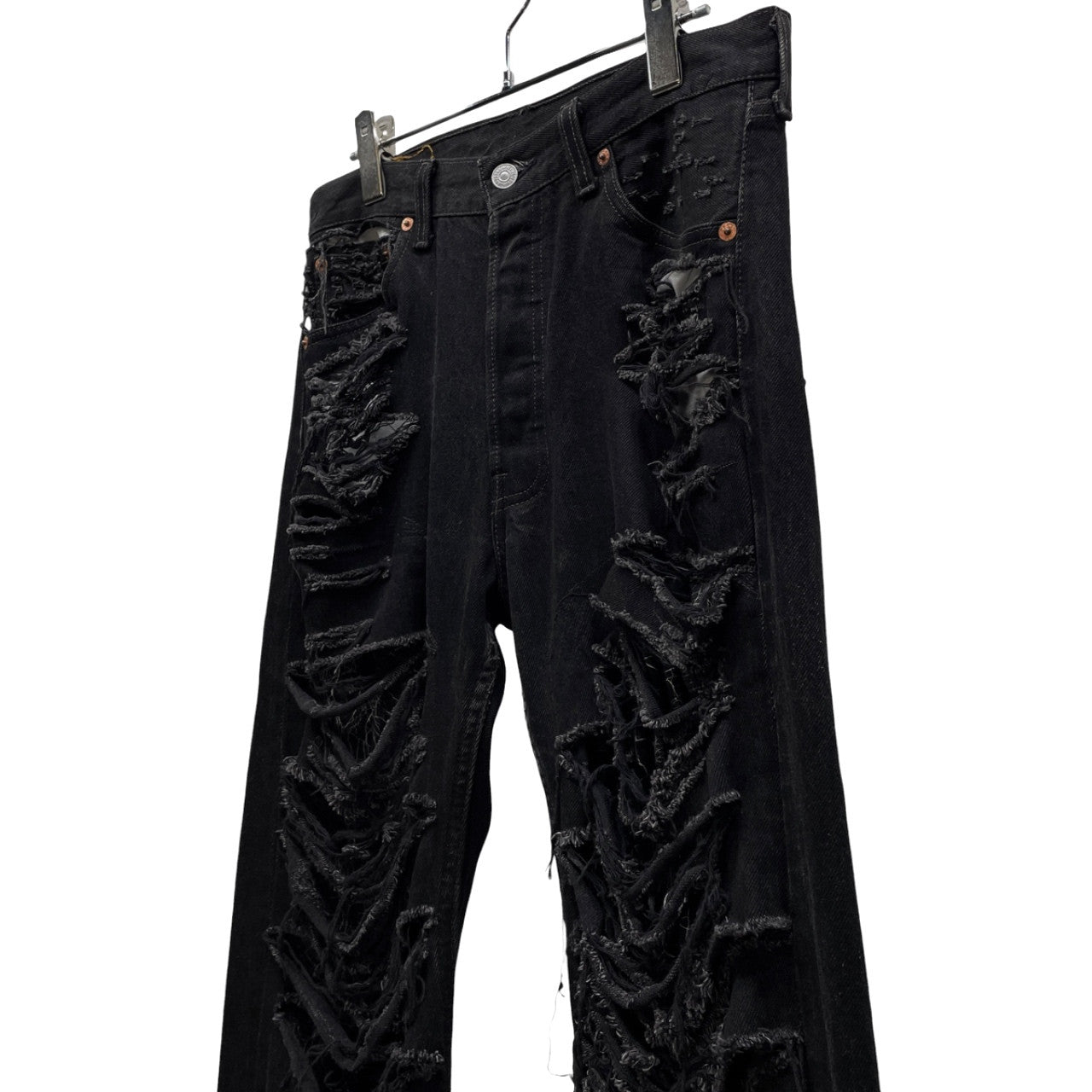 VINTI ANDREWS Levi's Remake Damaged Jeans Black Size 30