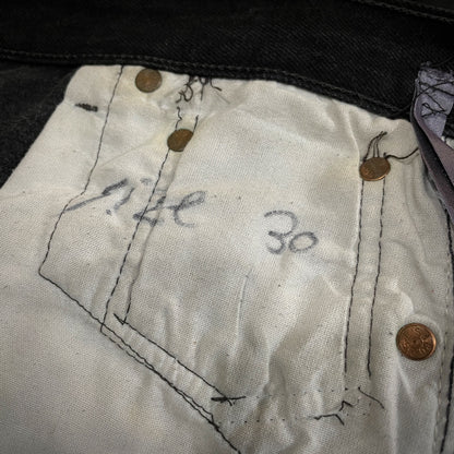 VINTI ANDREWS Levi's Remake Damaged Jeans Black Size 30