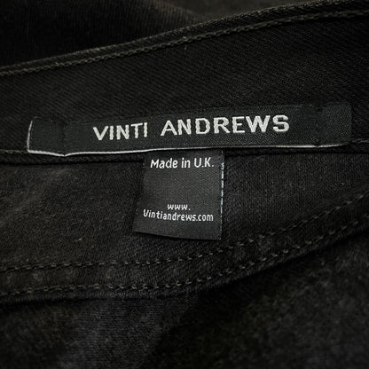 VINTI ANDREWS Levi's Remake Damaged Jeans Black Size 30