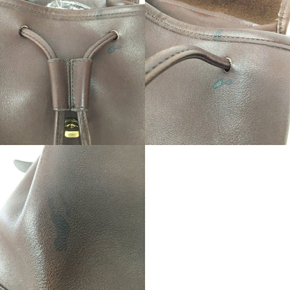 OLD COACH Leather Backpack Brown Size ONE SIZE