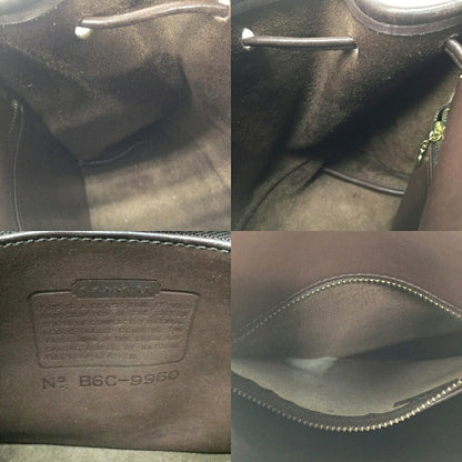 OLD COACH Leather Backpack Brown Size ONE SIZE