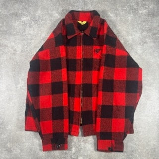 Yorke sportswear 50s-60s Buffalo Check Jacket Red Size XL