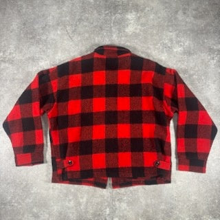 Yorke sportswear 50s-60s Buffalo Check Jacket Red Size XL