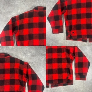Yorke sportswear 50s-60s Buffalo Check Jacket Red Size XL