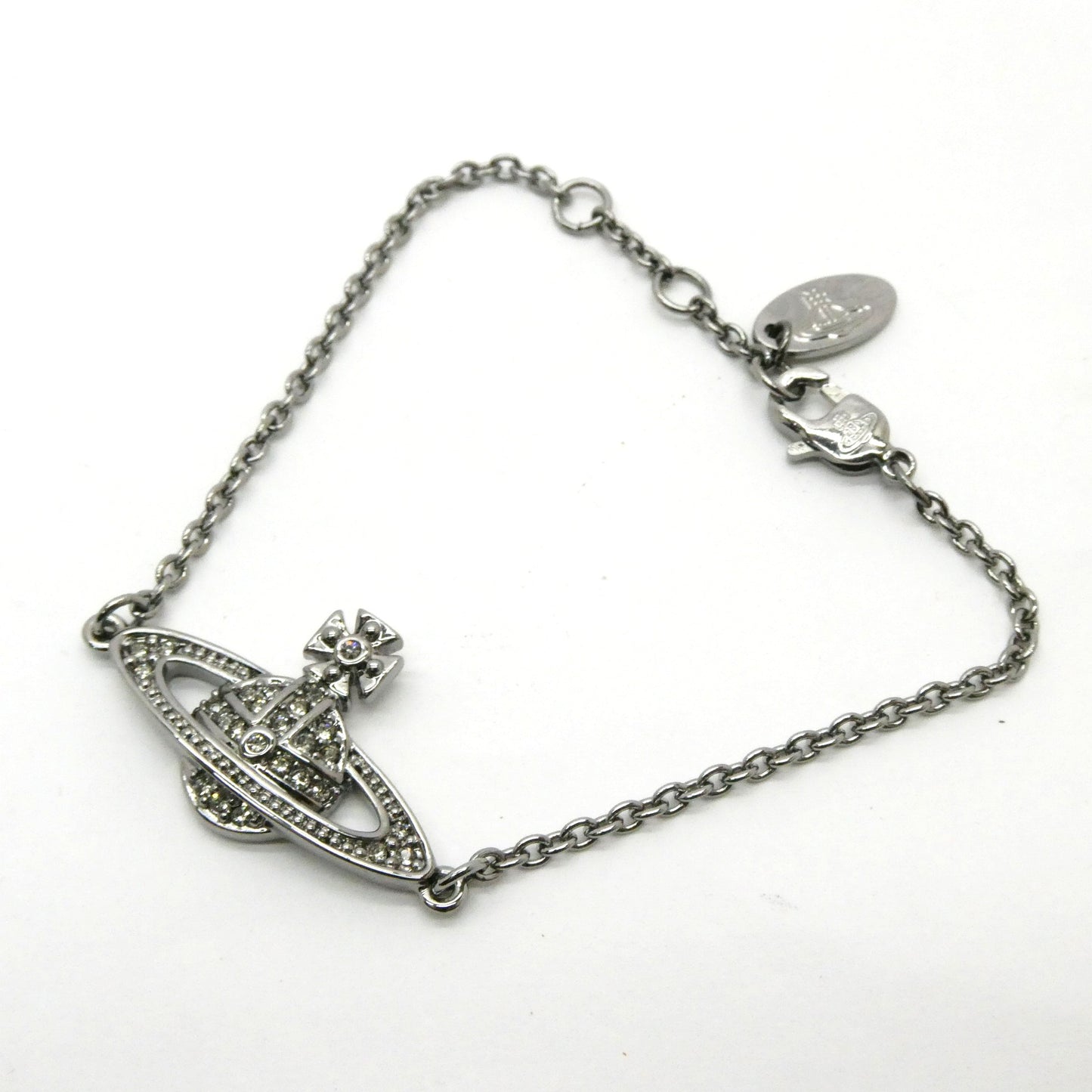 Vivienne Westwood Orb Mini Bracelet Gunmetal Size ONE SIZE