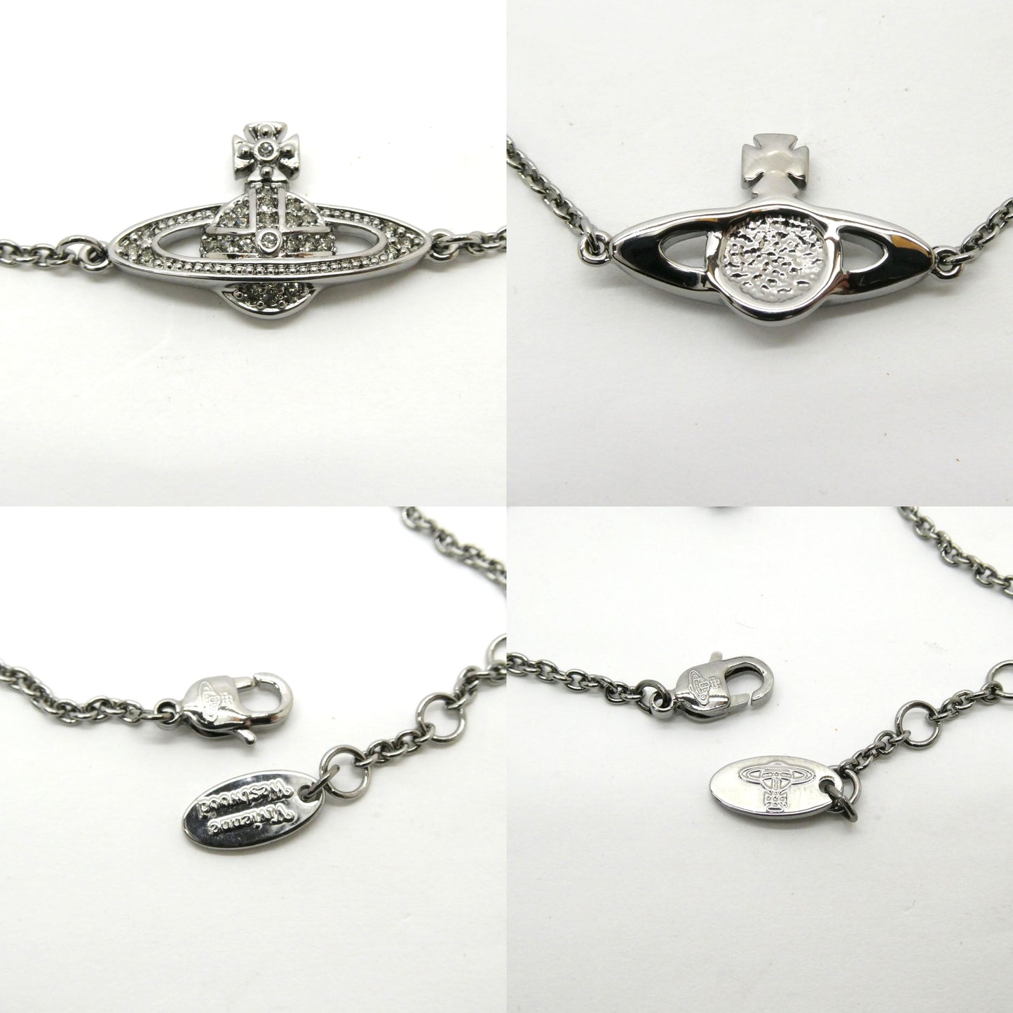 Vivienne Westwood Orb Mini Bracelet Gunmetal Size ONE SIZE