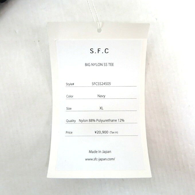 S.F.C Big Silhouette Nylon SS T-Shirt Blue Size XL