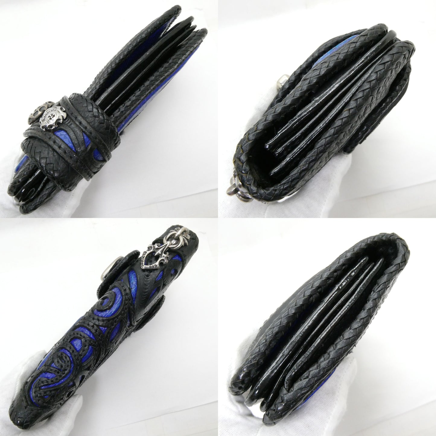 AVI SILVERS The Slayer Blue Python Long Wallet Size ONE SIZE