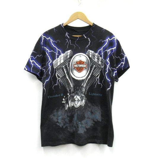HARLEY DAVIDSON 90s Thunder & Lightning T-Shirt Size S-M