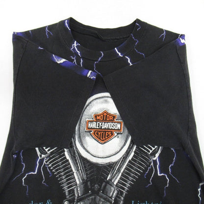 HARLEY DAVIDSON 90s Thunder & Lightning T-Shirt Size S-M