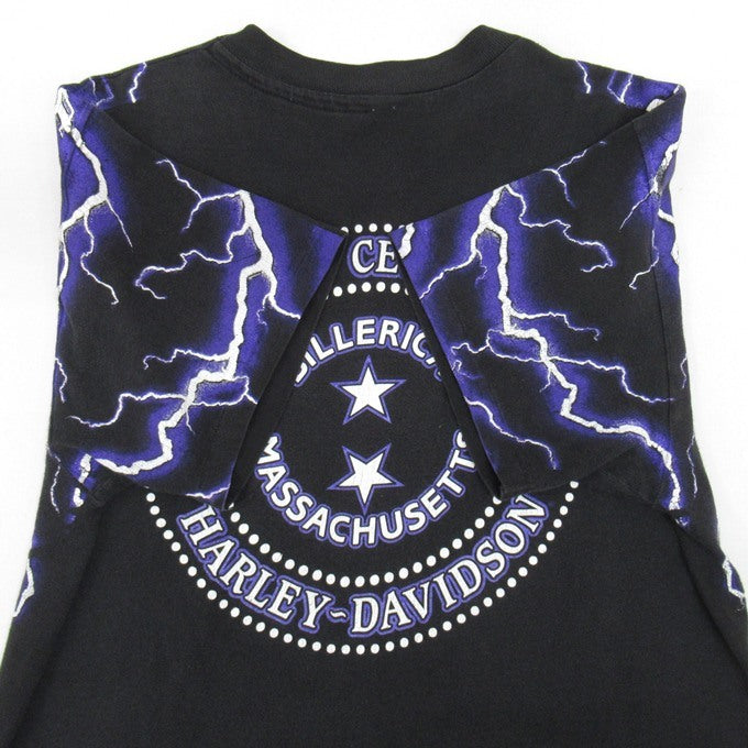 HARLEY DAVIDSON 90s Thunder & Lightning T-Shirt Size S-M
