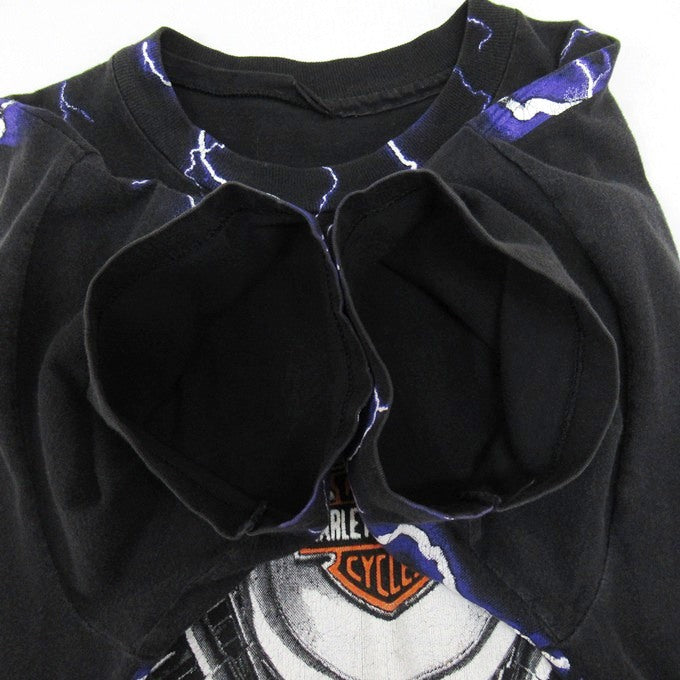 HARLEY DAVIDSON 90s Thunder & Lightning T-Shirt Size S-M
