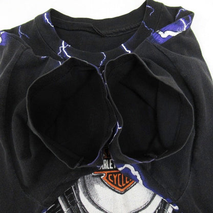 HARLEY DAVIDSON 90s Thunder & Lightning T-Shirt Size S-M