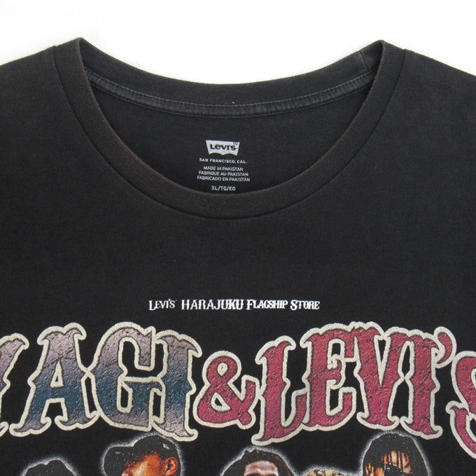 YAGI & LEVI Original Printed T-Shirt Black Size XL