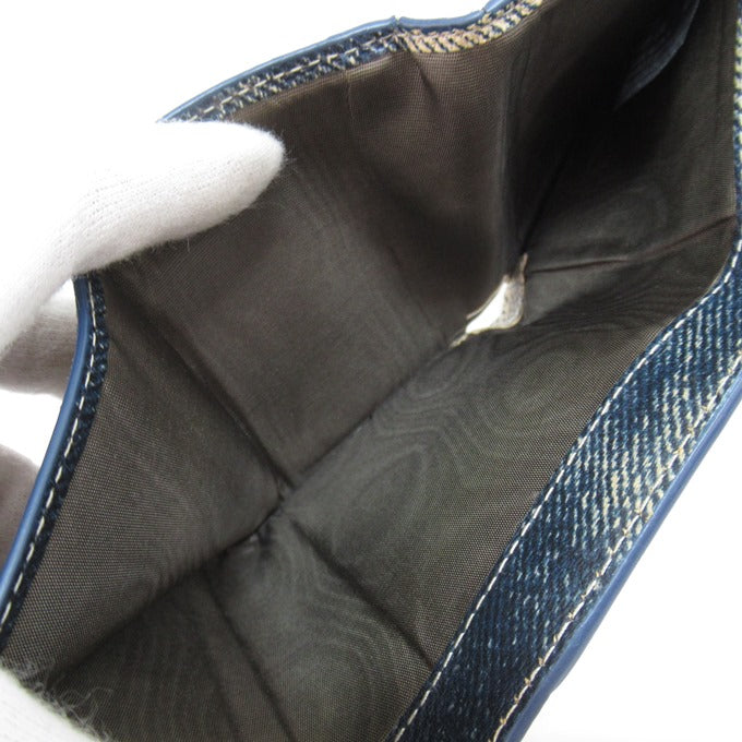 Maison Margiela Bleached Denim Print Tri-Fold Wallet