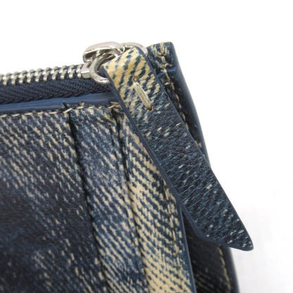 Maison Margiela Bleached Denim Print Tri-Fold Wallet