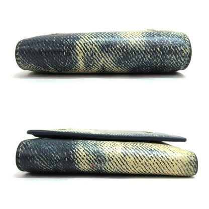 Maison Margiela Bleached Denim Print Tri-Fold Wallet