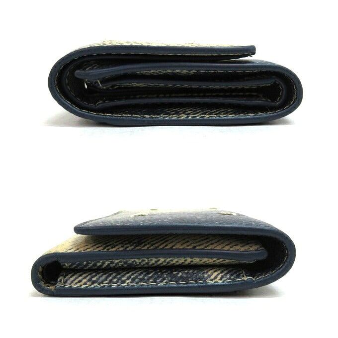Maison Margiela Bleached Denim Print Tri-Fold Wallet