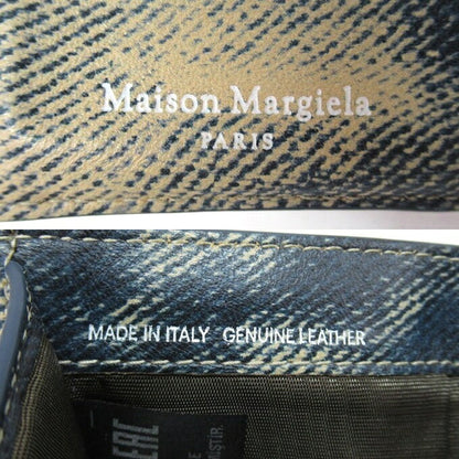 Maison Margiela Bleached Denim Print Tri-Fold Wallet