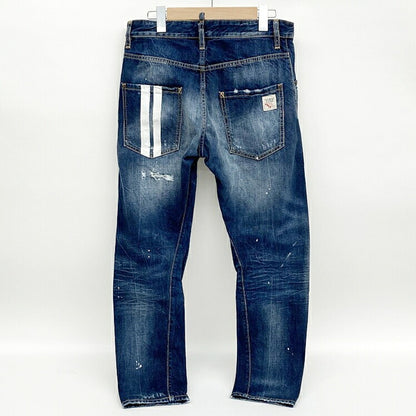 DSQUARED2 Distressed Skinny Denim Jeans Indigo Size 44