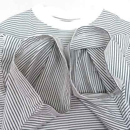 is-ness 24SS Balloon Border Stripe T-Shirt Multi Size L
