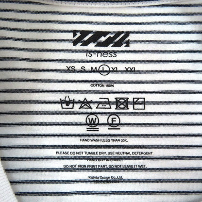 is-ness 24SS Balloon Border Stripe T-Shirt Multi Size L