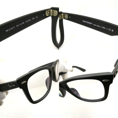 RAY-BAN RB2140F Wayfarer Clear Lens Sunglasses Size ONE SIZE