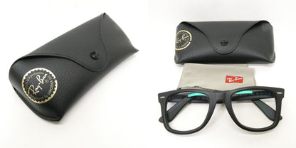 RAY-BAN RB2140F Wayfarer Clear Lens Sunglasses Size ONE SIZE