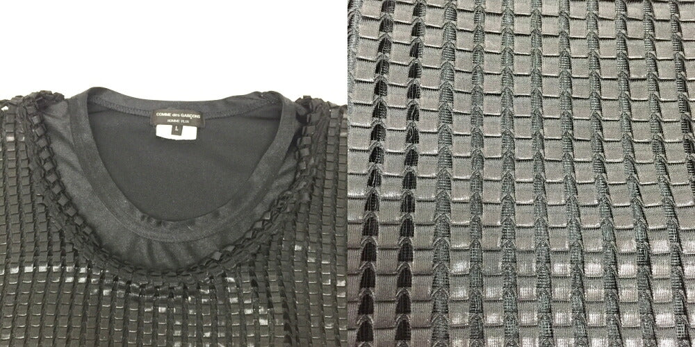 COMME des GARCONS HOMME PLUS Mesh Long Top Black Size L