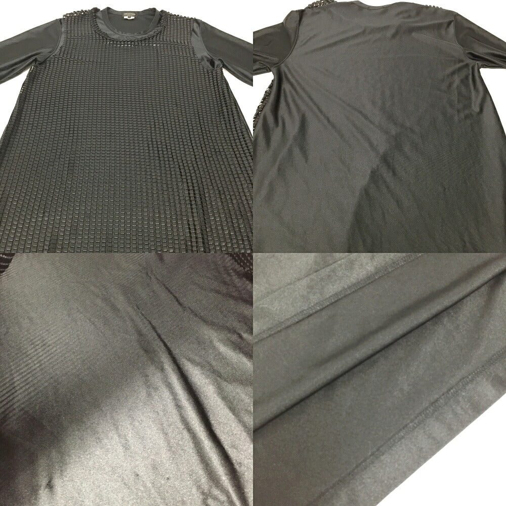 COMME des GARCONS HOMME PLUS Mesh Long Top Black Size L