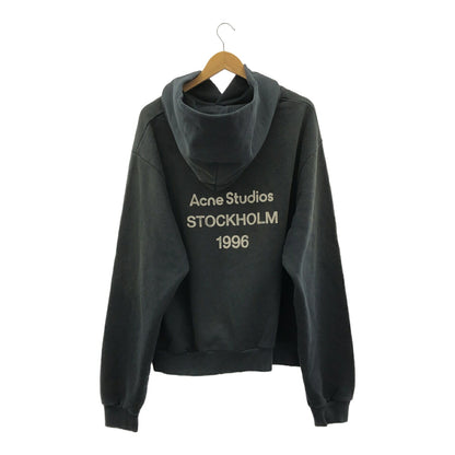 Acne Studios Garment-Dyed Distressed Logo Hoodie Size L