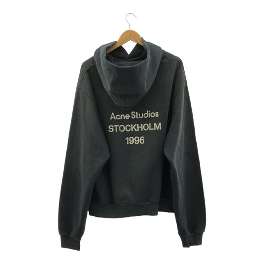 Acne Studios Garment-Dyed Distressed Logo Hoodie Size L