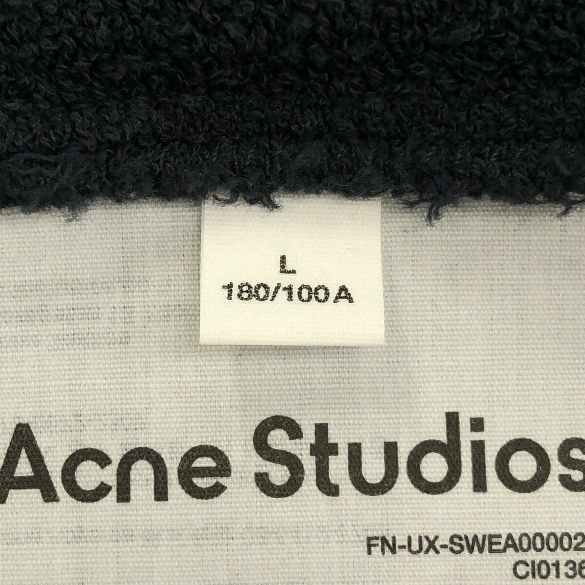 Acne Studios Garment-Dyed Distressed Logo Hoodie Size L