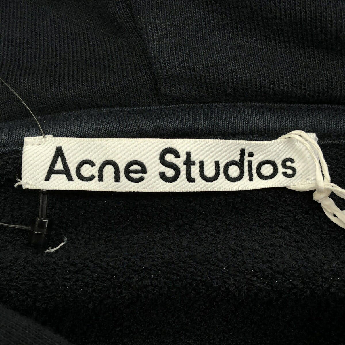 Acne Studios Garment-Dyed Distressed Logo Hoodie Size L