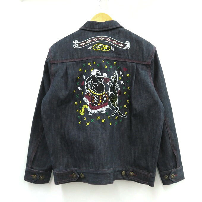 EVISEN Selvedge Denim Workers Jacket Indigo Size S