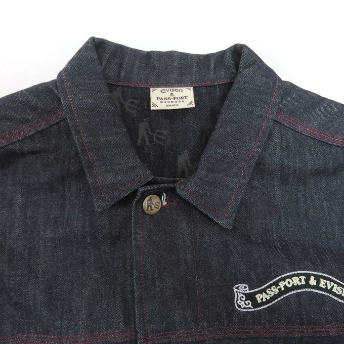 EVISEN Selvedge Denim Workers Jacket Indigo Size S