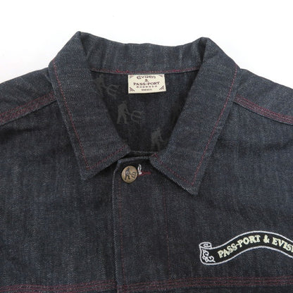 EVISEN Selvedge Denim Workers Jacket Indigo Size S