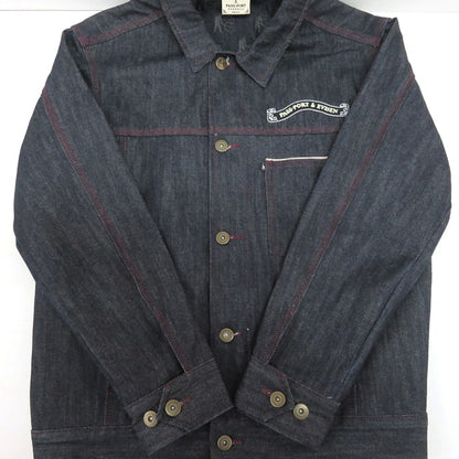 EVISEN Selvedge Denim Workers Jacket Indigo Size S