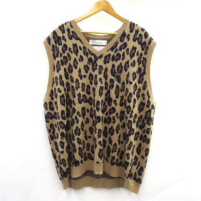 DAIRIKU 23SS Oversized Lame Knit Leopard Vest Multi Size XXL
