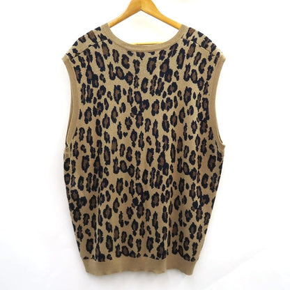 DAIRIKU 23SS Oversized Lame Knit Leopard Vest Multi Size XXL