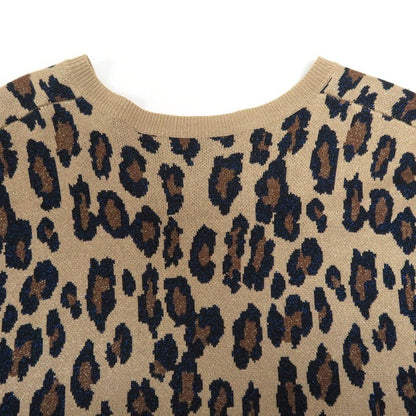 DAIRIKU 23SS Oversized Lame Knit Leopard Vest Multi Size XXL