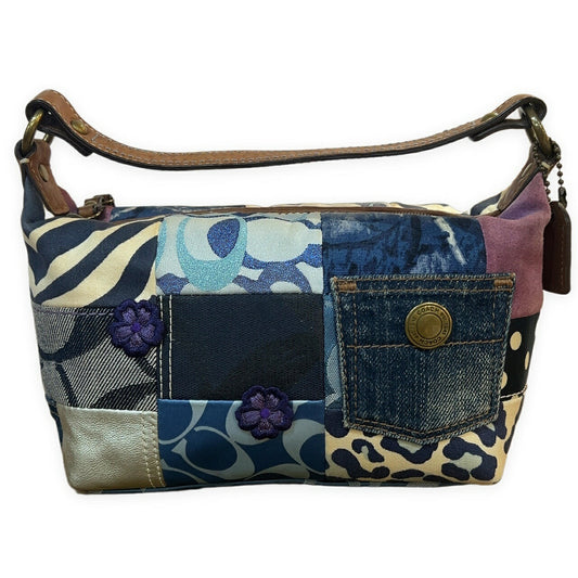 COACH Patchwork Signature Suede Mini Bag Size ONE SIZE