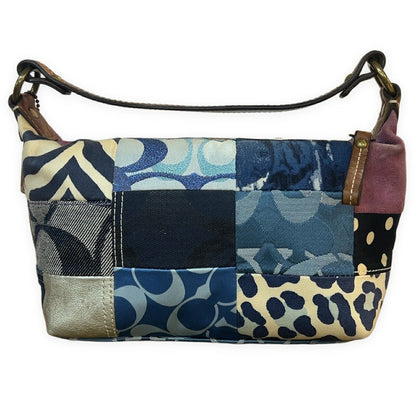 COACH Patchwork Signature Suede Mini Bag Size ONE SIZE