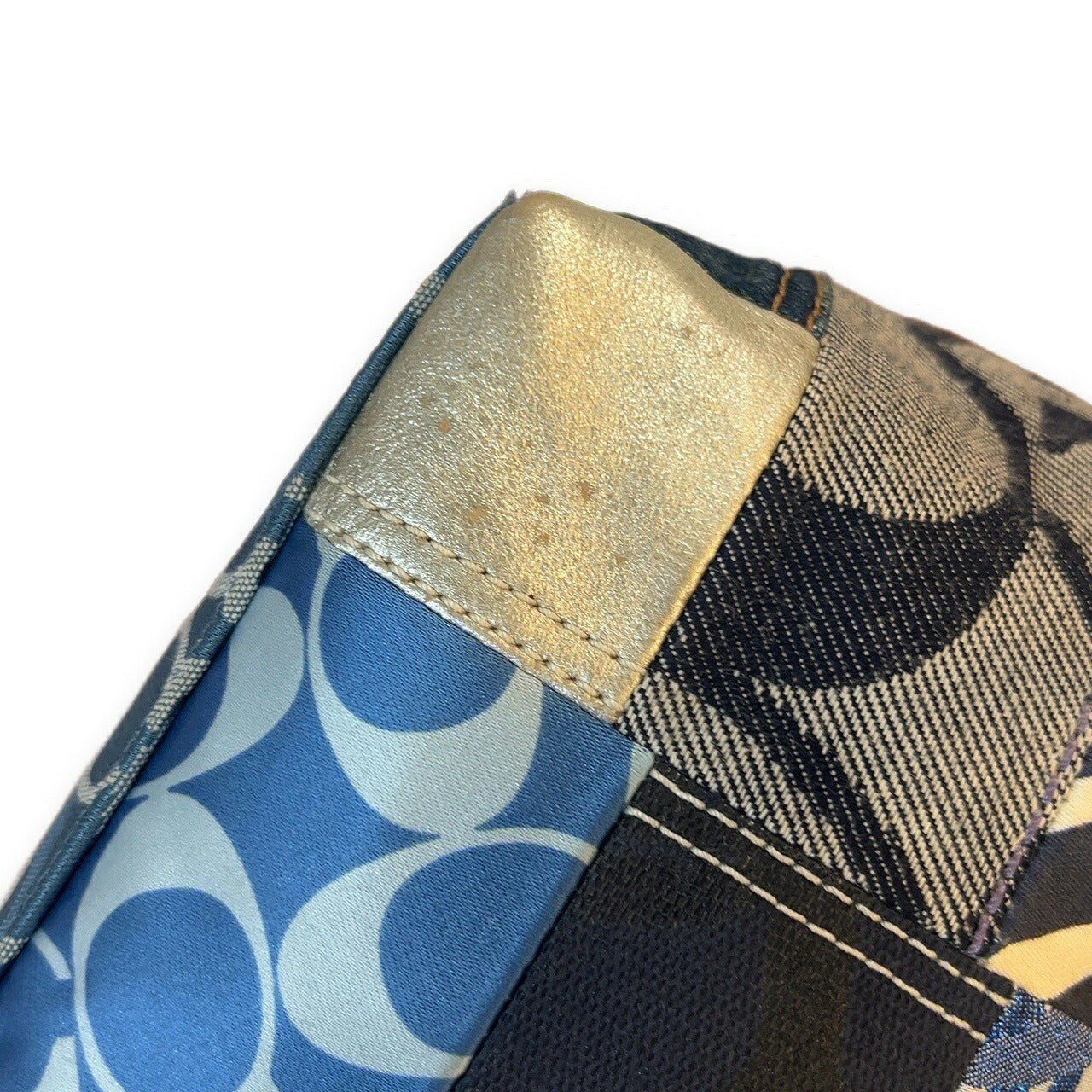 COACH Patchwork Signature Suede Mini Bag Size ONE SIZE