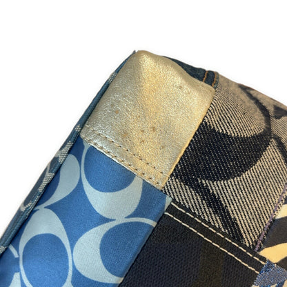 COACH Patchwork Signature Suede Mini Bag Size ONE SIZE