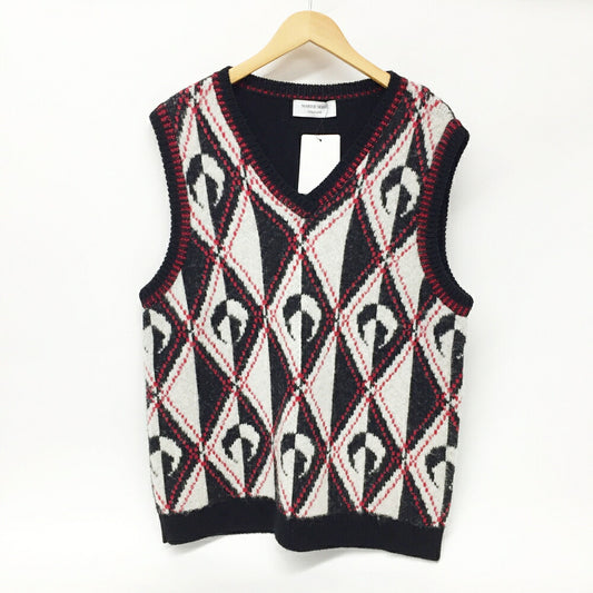 Marine Serre Knit Vest Black Red White Size S
