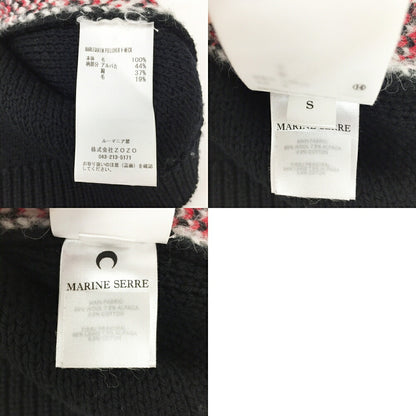 Marine Serre Knit Vest Black Red White Size S